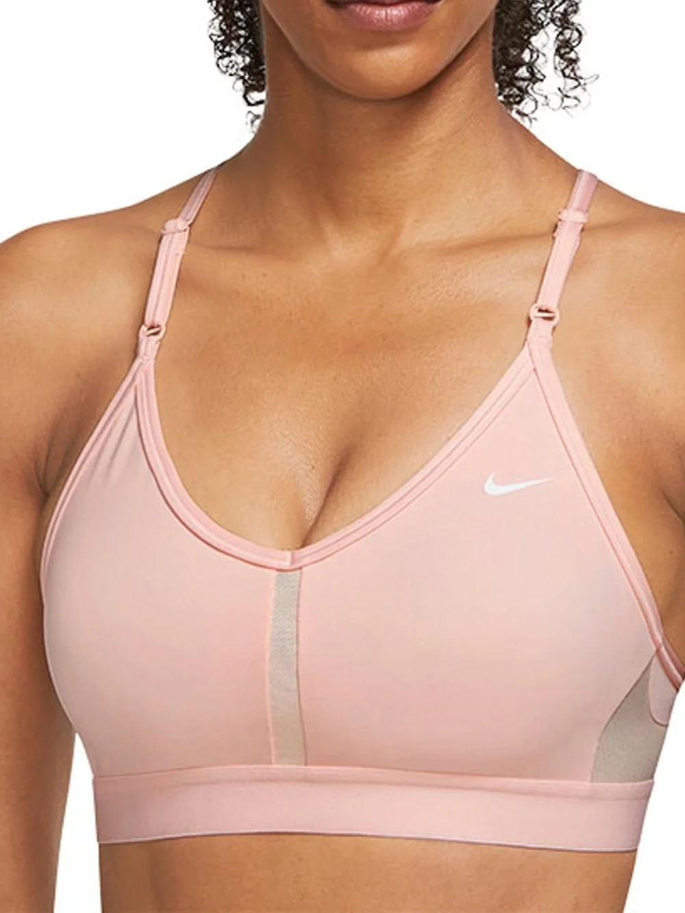 Nike Indy V-Neck Light Support Pink Active Sports Bra